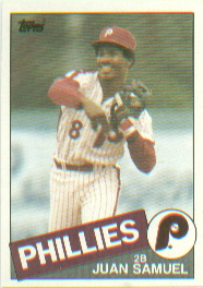 1985 Topps Baseball Cards      265     Juan Samuel